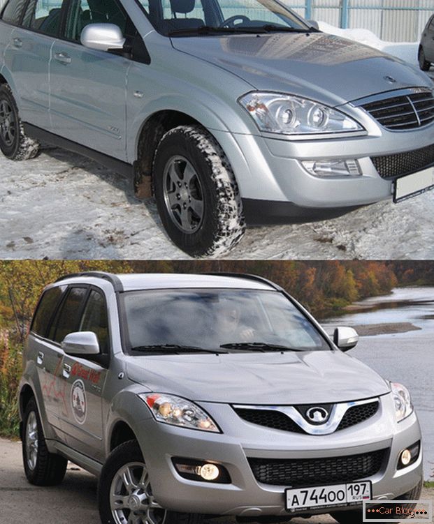 Coches Gran Muralla Hover H5 y SsangYong Kyron - SUV modernos de los fabricantes asiáticos