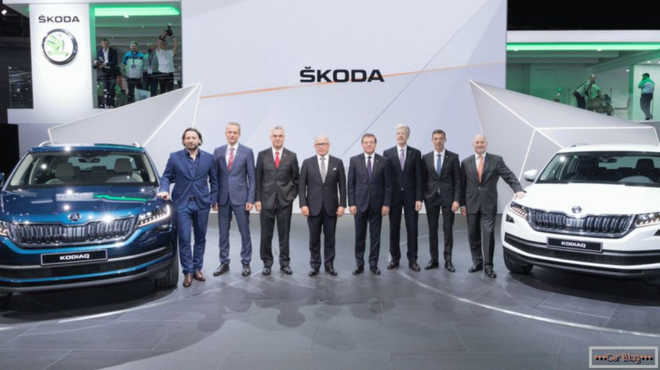 Checos en el Salón del Automóvil de París presentaron un crossover Skoda Kodiaq