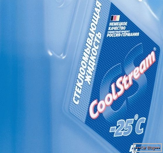 Coolstream - fluido de parabrisas producido en Rusia