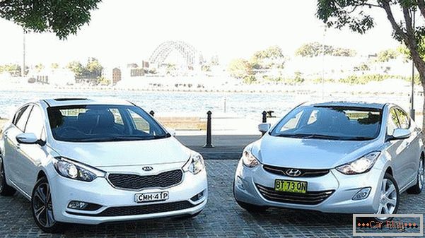 Exteriormente, los autos Hyundai Elantra y KIA Cerato son similares, pero ¿son similares en parámetros dinámicos?