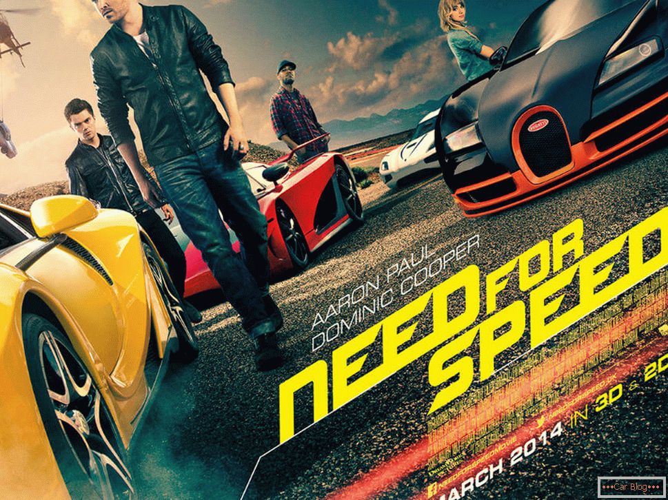 Cartel para la película Need for Speed.