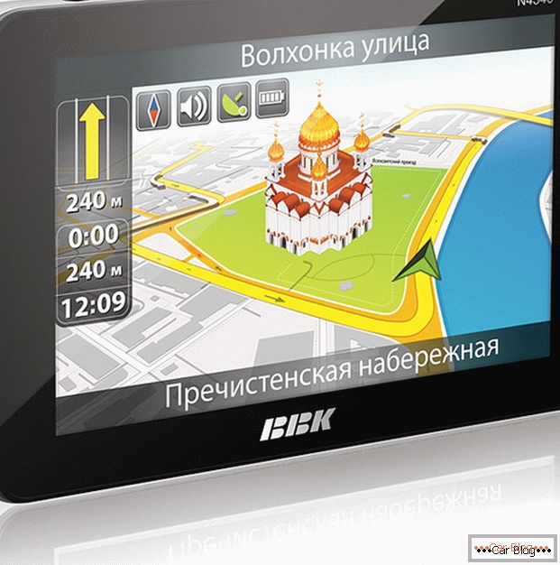 Navegador GPS moderno