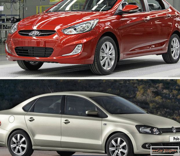 Comparación de coches Hyundai Solaris y Volkswagen Polo