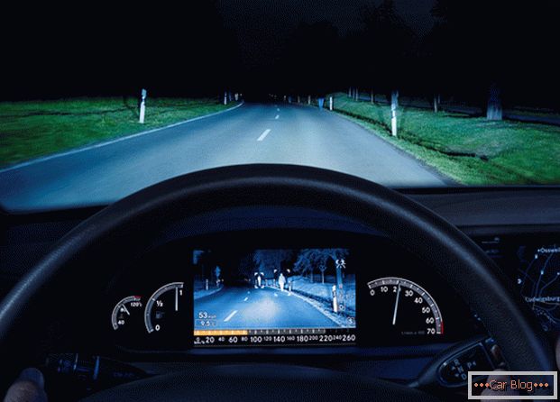 Dispositivo de visión nocturna para motoristas.