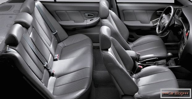 Interior del coche Hyundai Elantra