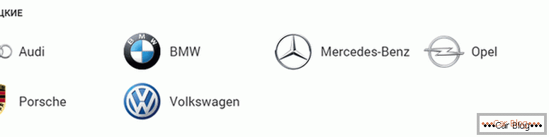 Cómo se ven las marcas de automóviles alemanas con insignias y nombres